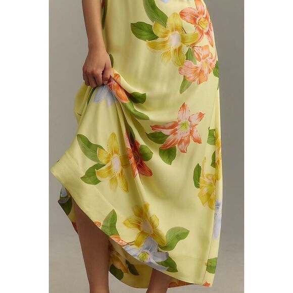 Anthropologie Floral Midi Dress - Yellow and Multicolor - Picture 4 of 12